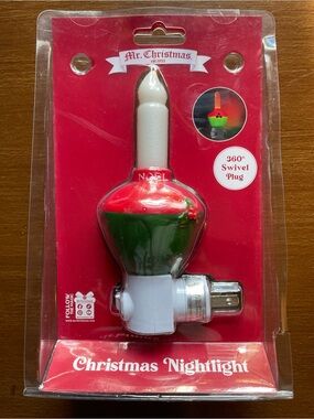 Mr. Christmas Retro Night Light 360 Swivel Plug